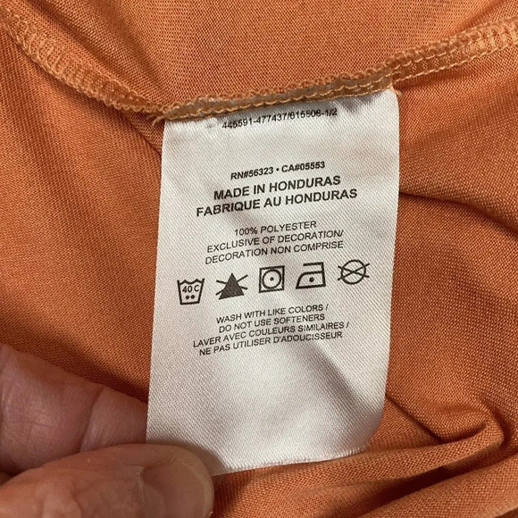 Nike‎ Tee Dri-Fit Men's Graphic Short-Sleeve T-Shirt Baseball Dark Orange, Small - Picture 6 of 7